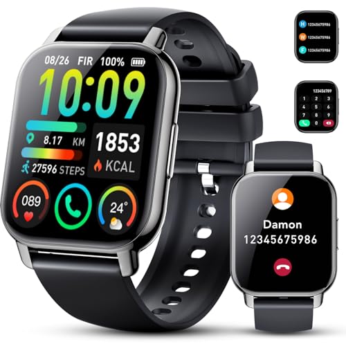 Touch Screen Smart Watch for Men Women, IP68 Waterproof