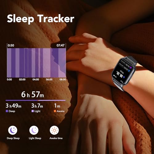 Touch Screen Smart Watch for Men Women, IP68 Waterproof