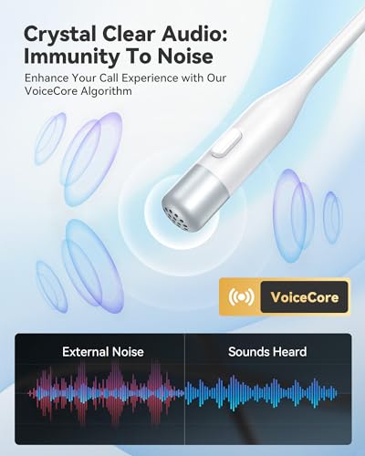 EMEET Open Ear Headphones with Mic - Bluetooth 5.3