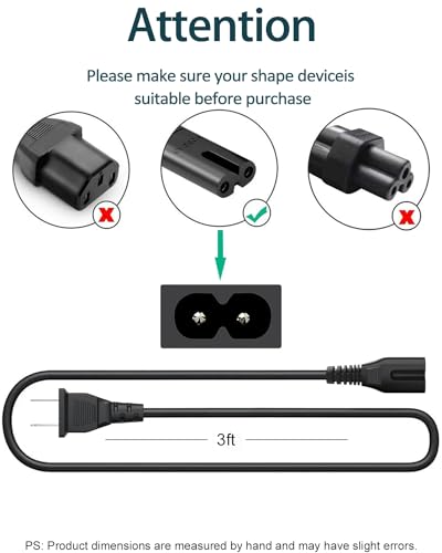 Samsung TV Power Cord Charger Cable for 4k Smart TV