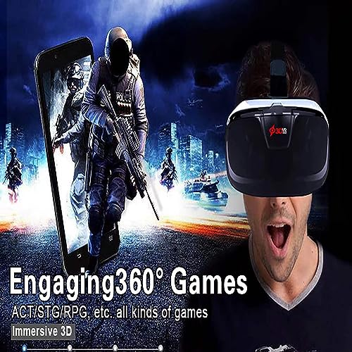 3D VR Headset for iPhone, Samsung, Android - Kid/Adult