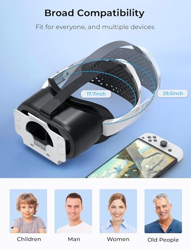 VR Headset for Nintendo Switch & Switch OLED - Upgraded