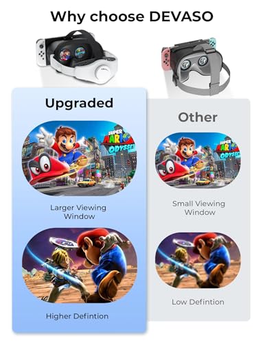 VR Headset for Nintendo Switch & Switch OLED - Upgraded