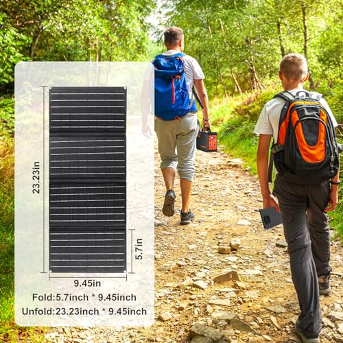 Portable 200W Power Station with Solar Panel, AC/DC Outlet