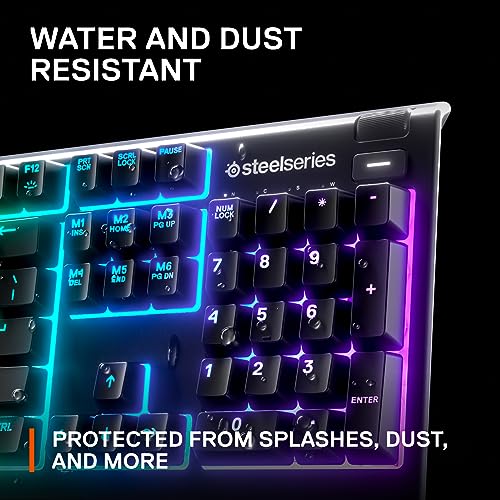 SteelSeries Apex 3 RGB Gaming Keyboard with Magnetic Wrist Rest