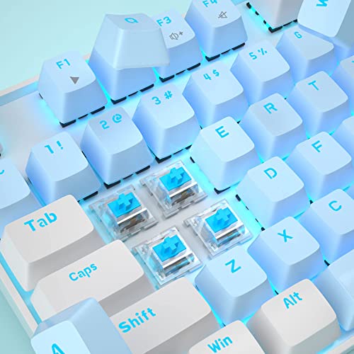 MageGee Blue Switch Mechanical Gaming Keyboard - Compact & Backlit