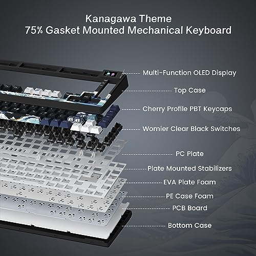 Womier S-K80 Mechanical Gaming Keyboard with Color Display