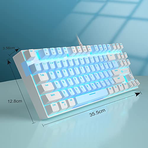 MageGee Blue Switch Mechanical Gaming Keyboard - Compact & Backlit