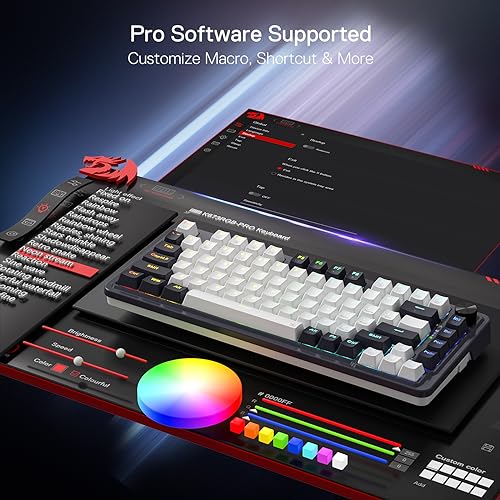 Redragon K673 PRO Wireless Gasket RGB Gaming Keyboard