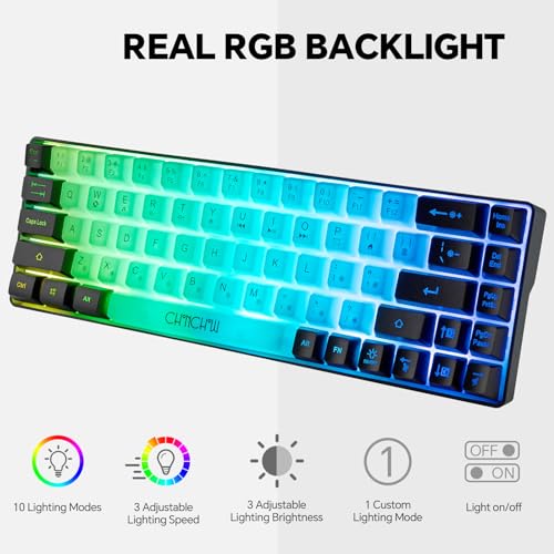 CHONCHOW Mini RGB 60% Gaming Keyboard for Xbox