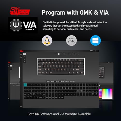 RK Royal Kludge RK61 Ultra-Compact Hot Swappable Keyboard