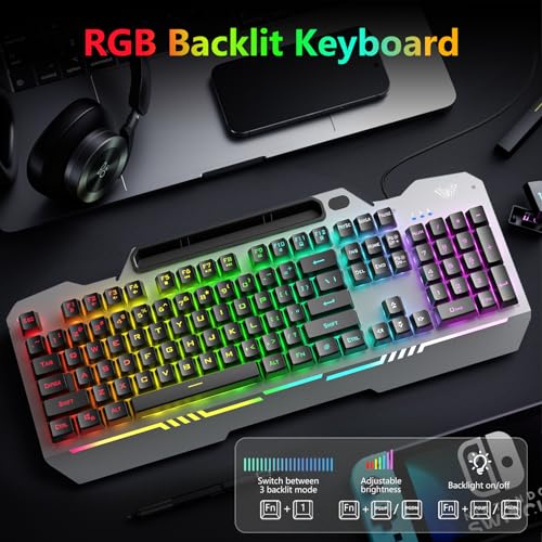 AULA T102 104 Keys Gaming Keyboard with RGB