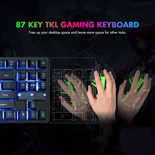 CHONCHOW RGB Backlit Gaming Keyboard for Laptop & Console
