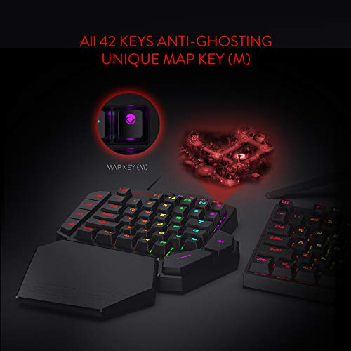 Redragon K585 DITI One-Handed RGB Gaming Keyboard - 42 Keys