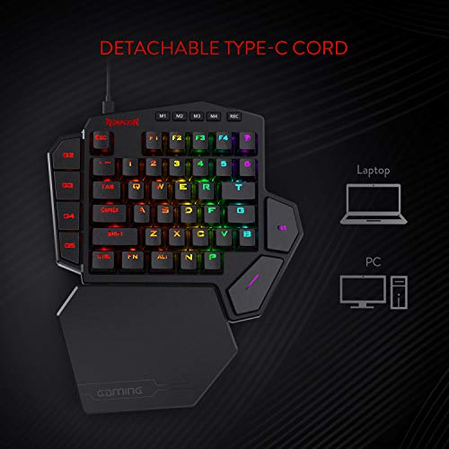 Redragon K585 DITI One-Handed RGB Gaming Keyboard - 42 Keys
