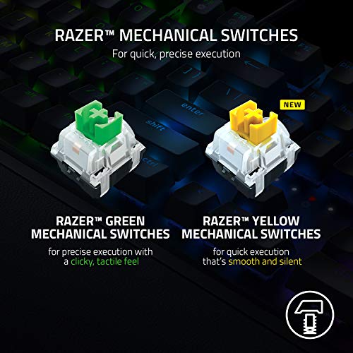 Razer BlackWidow V3: Green Mechanical Switches, RGB Lighting