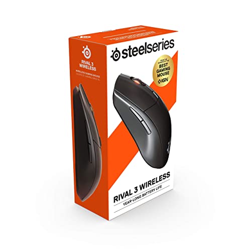 SteelSeries Rival 3 Wireless Gaming Mouse - High Performance