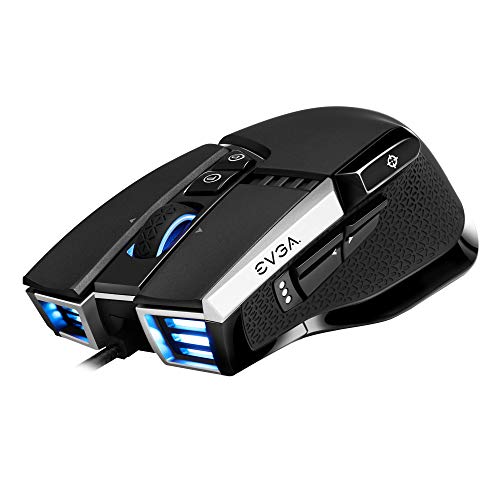 EVGA X17 Gaming Mouse - Black, Customizable, 16,000 DPI