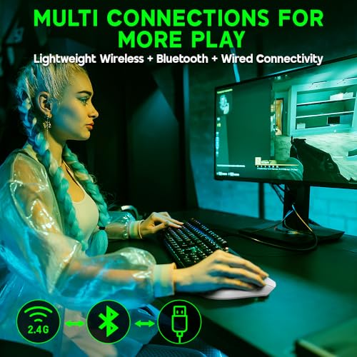 Wireless Gaming Mouse with Adjustable DPI and Bluetooth