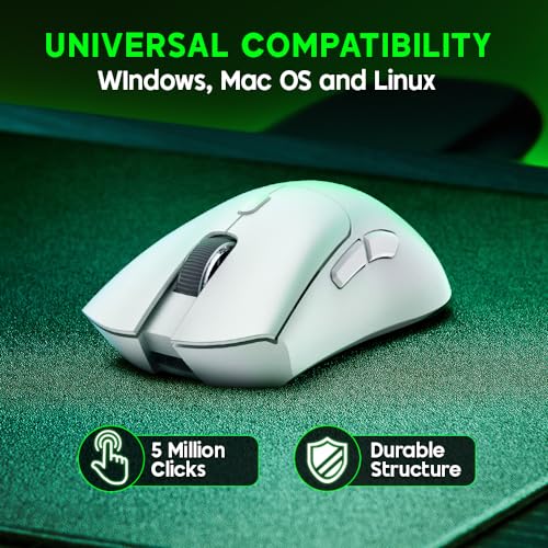 Wireless Gaming Mouse with Adjustable DPI and Bluetooth