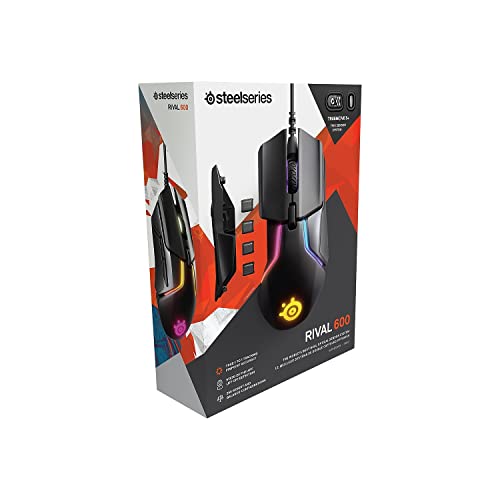 SteelSeries Rival 600 Gaming Mouse - TrueMove3Plus Sensor