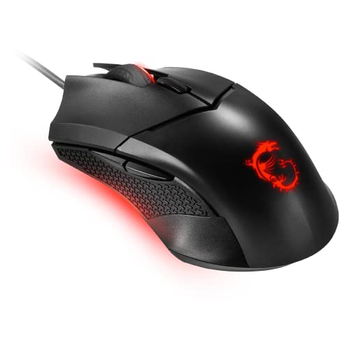 MSI Clutch GM08 Gaming Mouse, 4200 DPI, Red LED