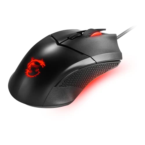 MSI Clutch GM08 Gaming Mouse, 4200 DPI, Red LED