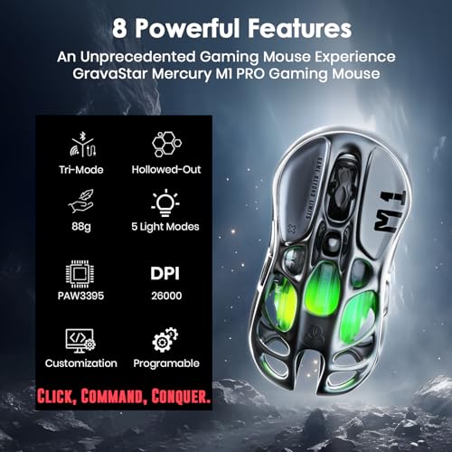 GravaStar Mercury M1 Pro Wireless Gaming Mouse