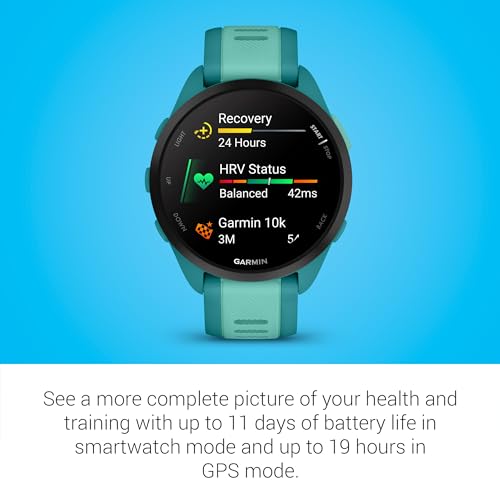 Garmin Forerunner 165 Music Smartwatch with Colorful Display