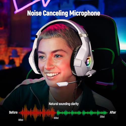 Ozeino Gaming Headset with 7.1 Surround Sound & RGB