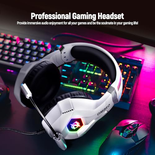 Ozeino Gaming Headset with 7.1 Surround Sound & RGB