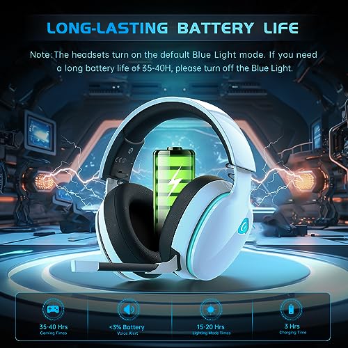 Wireless Gaming Headset for PC, PS4, PS5, Switch