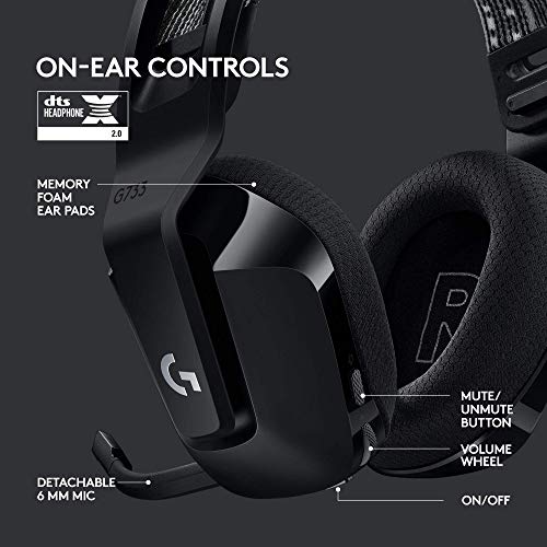 Logitech G733 Lightspeed Wireless Gaming Headset - Black