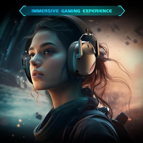 Bluetooth 5.3 Gaming Headset for Multi-Platform Gaming - Black