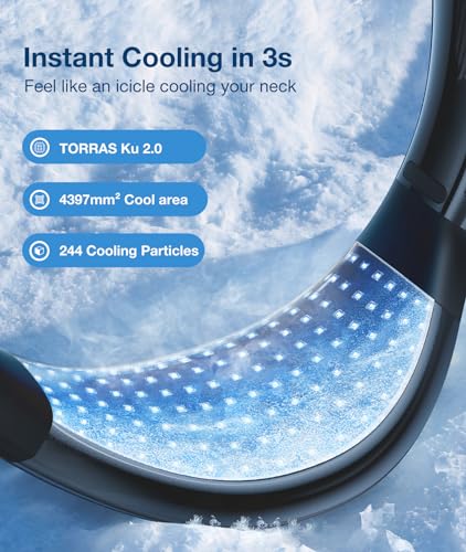 TORRAS Neck Air Conditioner Ultra-Light Portable Fan_Black