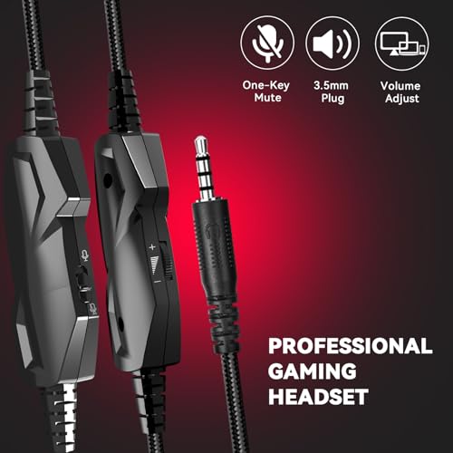 IMYB A88 Gaming Headset with Mic, Stereo Wired