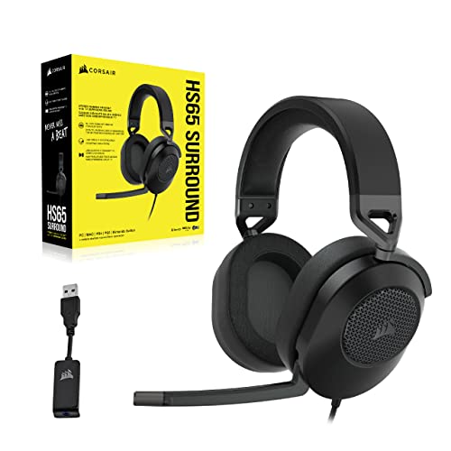 Corsair HS65 Surround Gaming Headset - Carbon Black