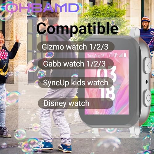 Silicone Watch Bands Compatible with Kids Smartwatches 3-Pack