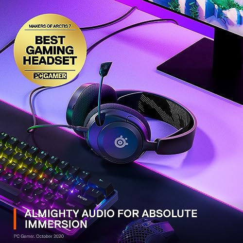 SteelSeries Nova 1 Gaming Headset: Hi-Fi, Lightweight, Noise-Canceling