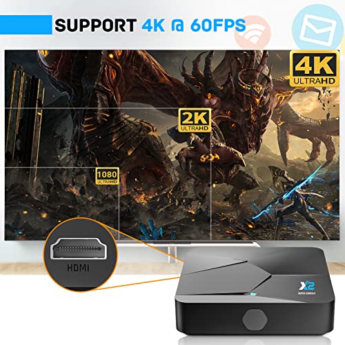 Super Console X2 Retro Game Console: 100000+ Games, Android 9.0