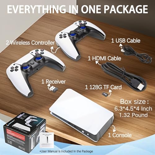 Retro Game Console: Wireless 4K Nostalgia with 40K+ Games