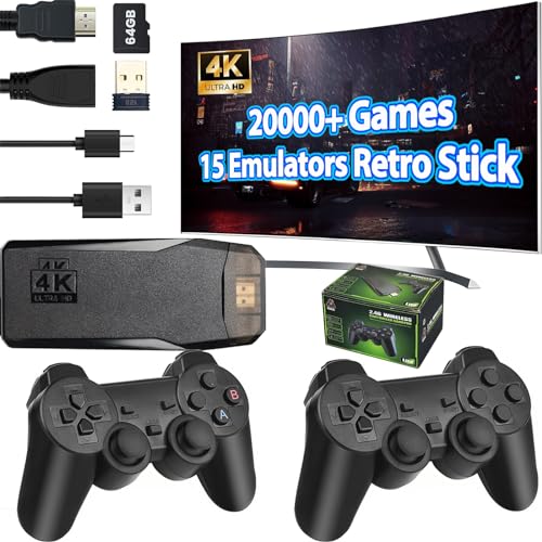 Retro Game Console Stick with 20000+ Classic Games