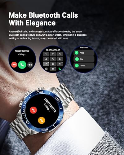 Men's Answer/Make Call Smartwatch, AMOLED Screen, 100+ Sports Modes