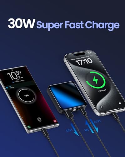 Ultra-mini 10000mAh Power Bank with Fast Charging