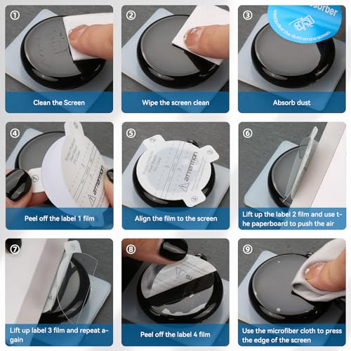 8 Pack Soft TPU Screen Protector Google Pixel Watch