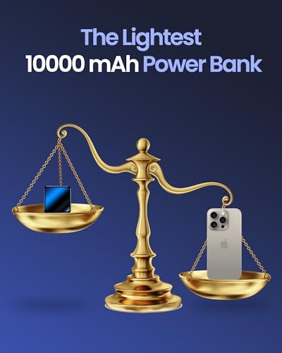 Ultra-mini 10000mAh Power Bank with Fast Charging