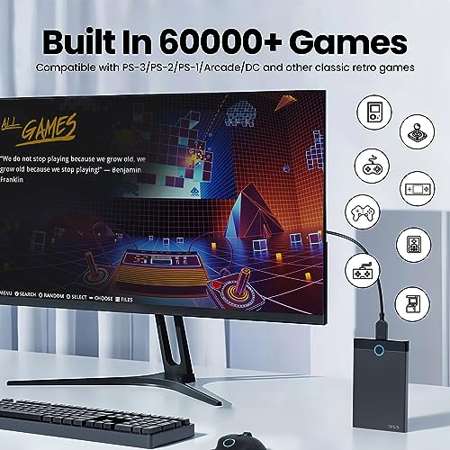 Retro Game Console with 60000+ Games and Emulators