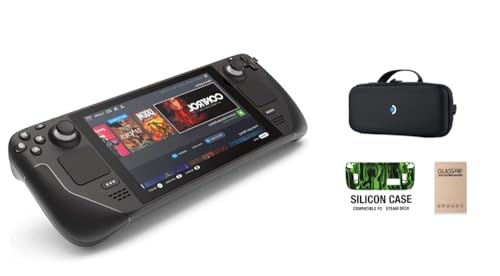Steam Deck 512GB Handheld Gaming Console, 1280 x 800 LCD Display Bundle