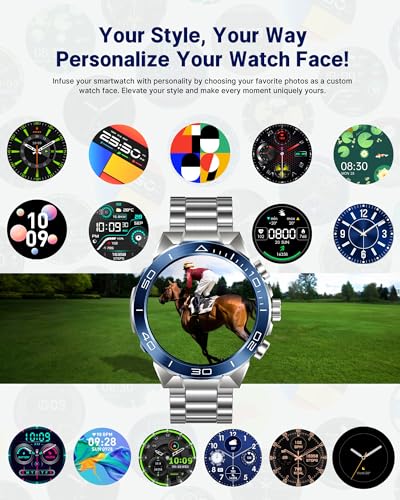 Men's Answer/Make Call Smartwatch, AMOLED Screen, 100+ Sports Modes