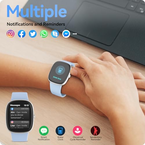 anyloop Fitness Tracker Watch with Heart Rate Oxygen Monitor